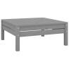 10-Piece Garden Lounge Set – Solid Pinewood in Grey