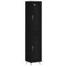 Stylish Highboard Black 34.5x34x180 cm | Hipomarket