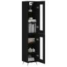 Stylish Highboard Black 34.5x34x180 cm | Hipomarket