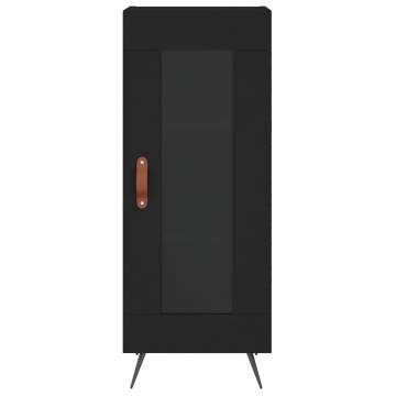 Stylish Highboard Black 34.5x34x180 cm | Hipomarket