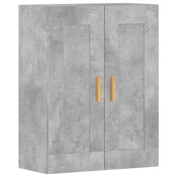 Elegant Wall Mounted Cabinets 2 pcs Concrete Grey - Hipomarket