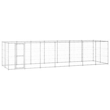 Durable Outdoor Dog Kennel - Galvanised Steel | 16.94 m²