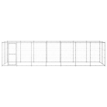 Durable Outdoor Dog Kennel - Galvanised Steel | 16.94 m²