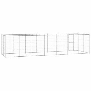 Durable Outdoor Dog Kennel - Galvanised Steel | 16.94 m²