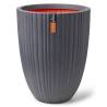 Capi Urban Tube Low Vase 46x58 cm - Elegant Dark Grey