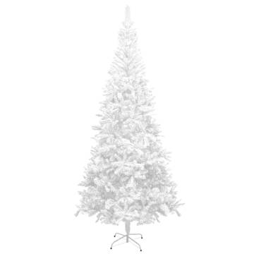 Artificial Pre-lit Christmas Tree 240 cm - White with Ball Set