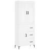 Stylish Highboard White 69.5x34x180 cm | Hipomarket UK