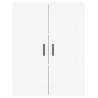 Stylish Highboard White 69.5x34x180 cm | Hipomarket UK