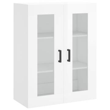 Highboard High Gloss White 69.5x34x180 cm - Stylish Storage