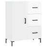 Highboard High Gloss White 69.5x34x180 cm - Stylish Storage