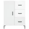 Highboard High Gloss White 69.5x34x180 cm - Stylish Storage