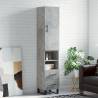 Highboard Concrete Grey 34.5x34x180 cm Engineered Wood Colour concrete grey Quantity in Package 1 Model 2 drawers 2 shelves 