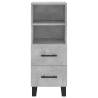 Stylish Highboard Concrete Grey - 34.5x34x180 cm | HipoMarket