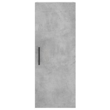 Stylish Highboard Concrete Grey - 34.5x34x180 cm | HipoMarket