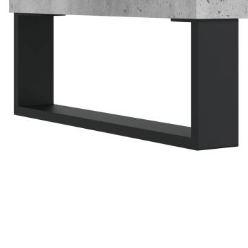 Stylish Highboard Concrete Grey - 34.5x34x180 cm | HipoMarket