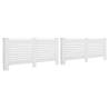 Stylish White Radiator Covers - 2 pcs MDF | Hipomarket UK