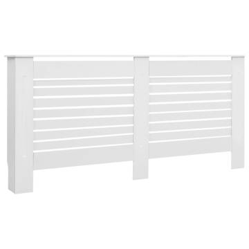 Stylish White Radiator Covers - 2 pcs MDF | Hipomarket UK