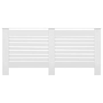 Stylish White Radiator Covers - 2 pcs MDF | Hipomarket UK