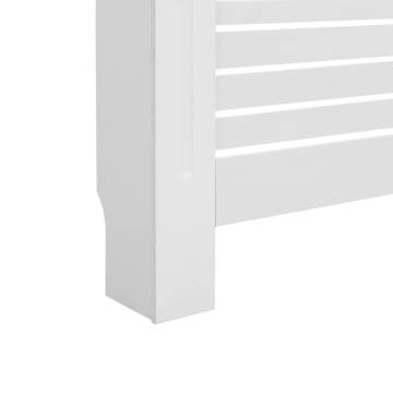 Stylish White Radiator Covers - 2 pcs MDF | Hipomarket UK