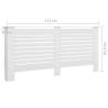 Stylish White Radiator Covers - 2 pcs MDF | Hipomarket UK