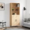 Highboard Sonoma Oak 69.5x34x180 cm Engineered Wood Colour sonoma oak Quantity in Package 1 Model 2 doors 