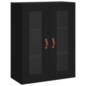 Highboard Black 69.5x34x180 cm | Stylish Engineered Wood Storage