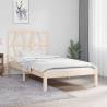 Bed Frame Solid Wood Pine 100x200 cm Colour natural Size 100 x 200 cm 