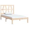 Solid Wood Pine Bed Frame 100x200 cm - Classic Design