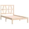 Solid Wood Pine Bed Frame 100x200 cm - Classic Design