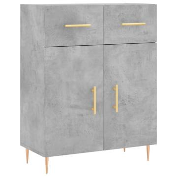 Highboard Concrete Grey - Stylish Engineered Wood Storage