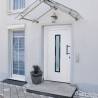 Front Door White 108x208 cm PVC - Secure & Stylish Entrance