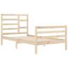 Solid Wood Bed Frame 100x200 cm - Modern Design