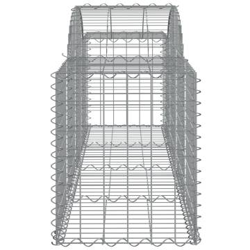 Arched Gabion Baskets - 10 pcs Galvanised Iron | Hipo Market