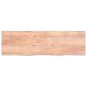 Light Brown Wall Shelf - Solid Oak, Rustic Style | Hipomarket