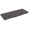 Bathroom Countertop Dark Brown Solid Wood 100x40cm - Hipo Market