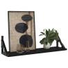 Wall Shelves 2 pcs Black – Stylish Indoor Storage | HipoMarket