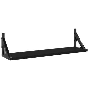 Wall Shelves 2 pcs Black – Stylish Indoor Storage | HipoMarket