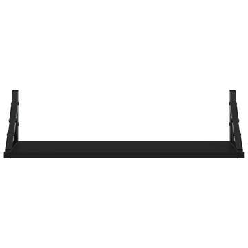 Wall Shelves 2 pcs Black – Stylish Indoor Storage | HipoMarket