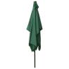 Green LED Parasol with Steel Pole - 2x3 m | Hipo Market