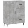 Stylish Highboard in Concrete Grey | Hipomarket UK