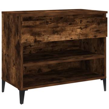 Shoe Cabinet Smoked Oak 70x36x60 cm - Stylish Storage Solution