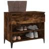 Shoe Cabinet Smoked Oak 70x36x60 cm - Stylish Storage Solution