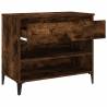 Shoe Cabinet Smoked Oak 70x36x60 cm - Stylish Storage Solution