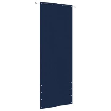 Blue Oxford Fabric Balcony Screen 80x240 cm | Hipomarket