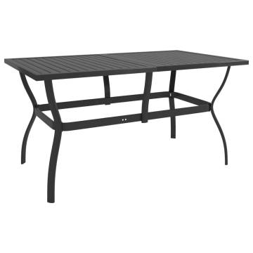 Stylish Anthracite Garden Table 140x80 cm - HipoMarket