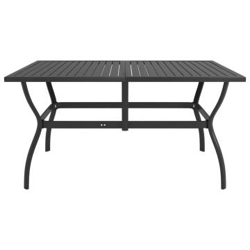 Stylish Anthracite Garden Table 140x80 cm - HipoMarket