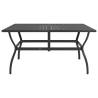 Stylish Anthracite Garden Table 140x80 cm - HipoMarket