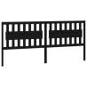 Black Solid Wood Pine Bed Headboard | Stylish & Rustic Design