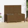 Garden Storage Box Honey Brown 147x68x64 cm Solid Wood Pine Colour honey brown pine Size 147 x 68 x 64 cm 