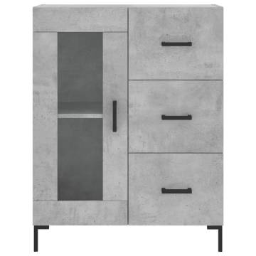 Highboard Concrete Grey - Stylish Engineered Wood Storage